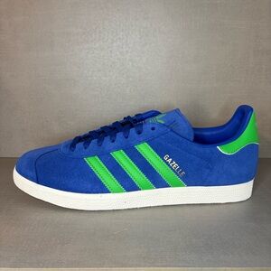 Adidas | NEW! Gazelle Shoes - Royal Blue Energy Green - Womens 12